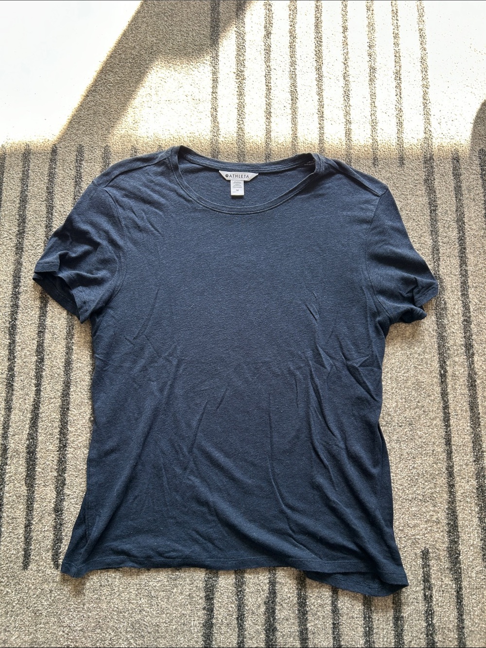 Athleta Navy Crewneck T-Shirt